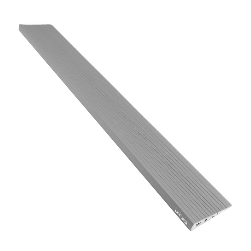 LIEKUMM 2.5 cm Height Threshold Ramp, 1000 kg Load Capacity PVC Portable Ramps for Wheelchairs, Indoor & Outdoor Curb Ramp, Ramps for Mobility Scooter, Electric Wheelchair, Garage, Step, Grey